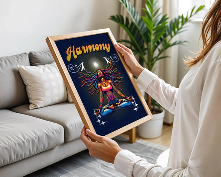 Affiche poster méditation, spirituel, affiche confiance en soi, zen Essences Agape