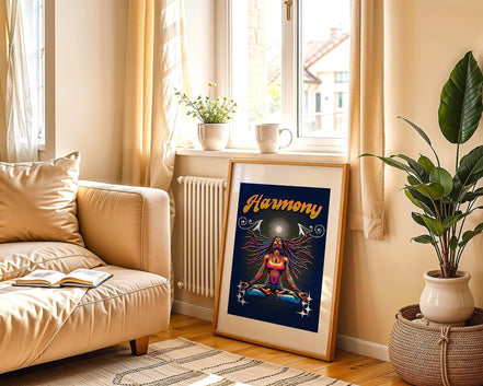 Affiche poster méditation, spirituel, affiche confiance en soi, zen Essences Agape