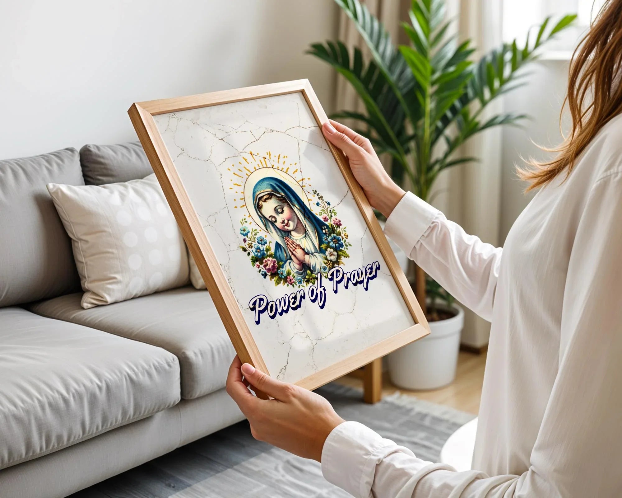 Affiche poster prière, art spirituel, affiche croyance, chrétien - Essences Agape 77157134