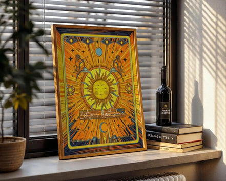 Affiche poster solaire, art spirituel, développement personnel Essences Agape