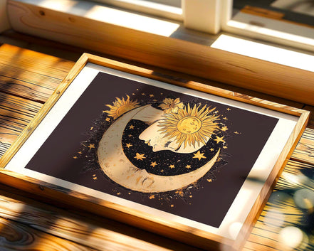 Affiche poster spirituel, art astrologie, cadeau univers ésotérique - Essences Agape 468716