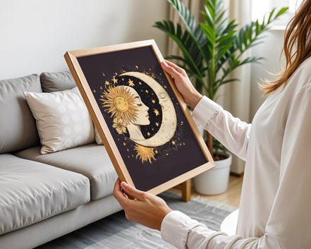 Affiche poster spirituel, art astrologie, cadeau univers ésotérique - Essences Agape 66337918