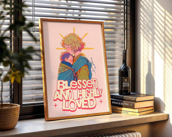 Affiche poster spirituel, art familial imprimable, cadeau mère enfant - Essences Agape 58962871