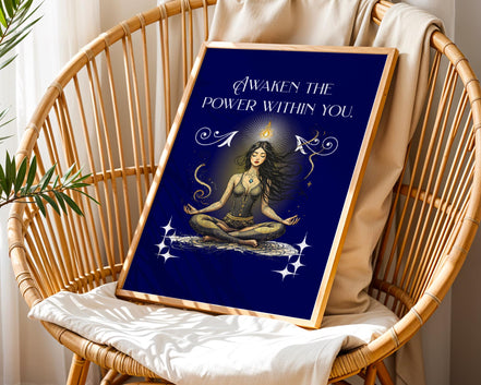 Affiche poster spirituel, cadeau, art yoga affirmation, bien-être - Essences Agape 30365636