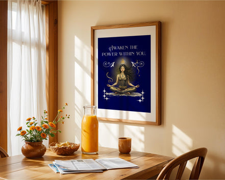 Affiche poster spirituel, cadeau, art yoga affirmation, bien-être - Essences Agape 59376987