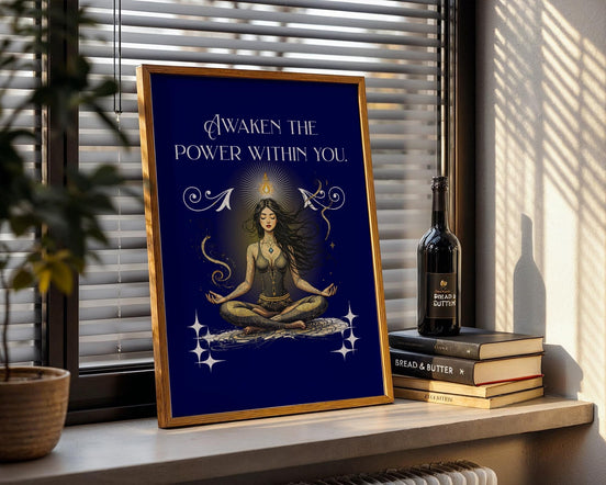 Affiche poster spirituel, cadeau, art yoga affirmation, bien-être - Essences Agape 1017790