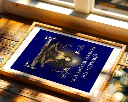 Affiche poster spirituel, cadeau, art yoga affirmation, bien-être - Essences Agape 3842512