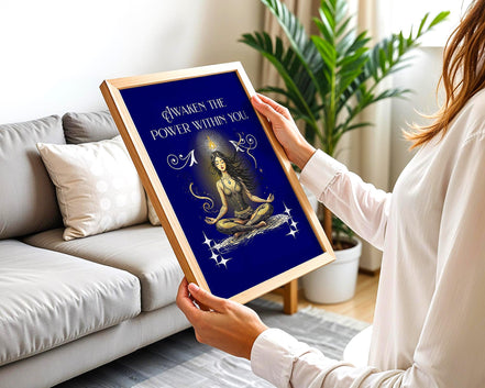 Affiche poster spirituel, cadeau, art yoga affirmation, bien-être - Essences Agape 22291964