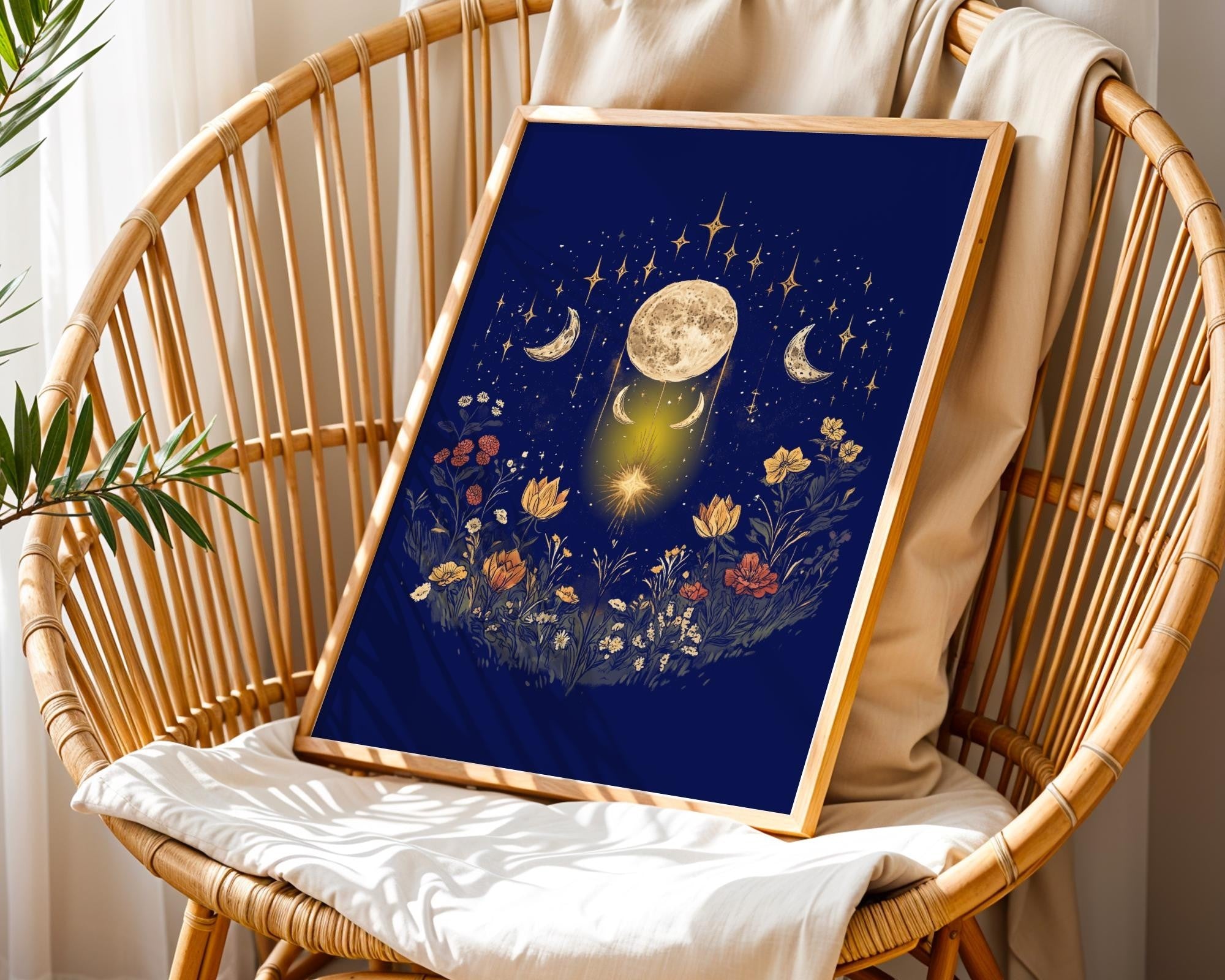 Affiche poster spirituel, poster ésotérique, art peinture, astrologie - Essences Agape 87017571