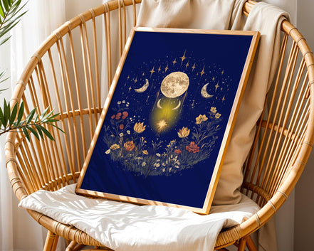 Affiche poster spirituel, poster ésotérique, art peinture, astrologie - Essences Agape 87017571