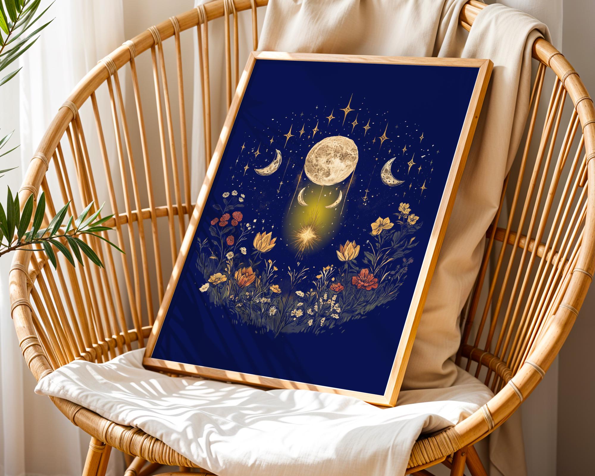 Affiche poster spirituel, poster ésotérique, art peinture, astrologie - Essences Agape 87017571