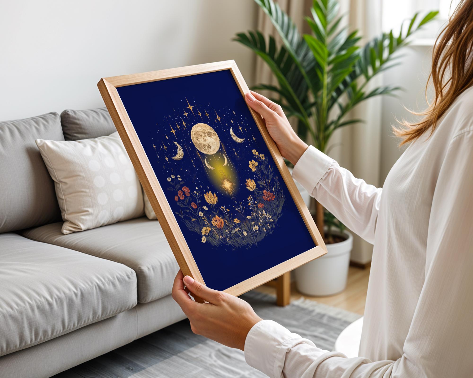 Affiche poster spirituel, poster ésotérique, art peinture, astrologie - Essences Agape 56378405