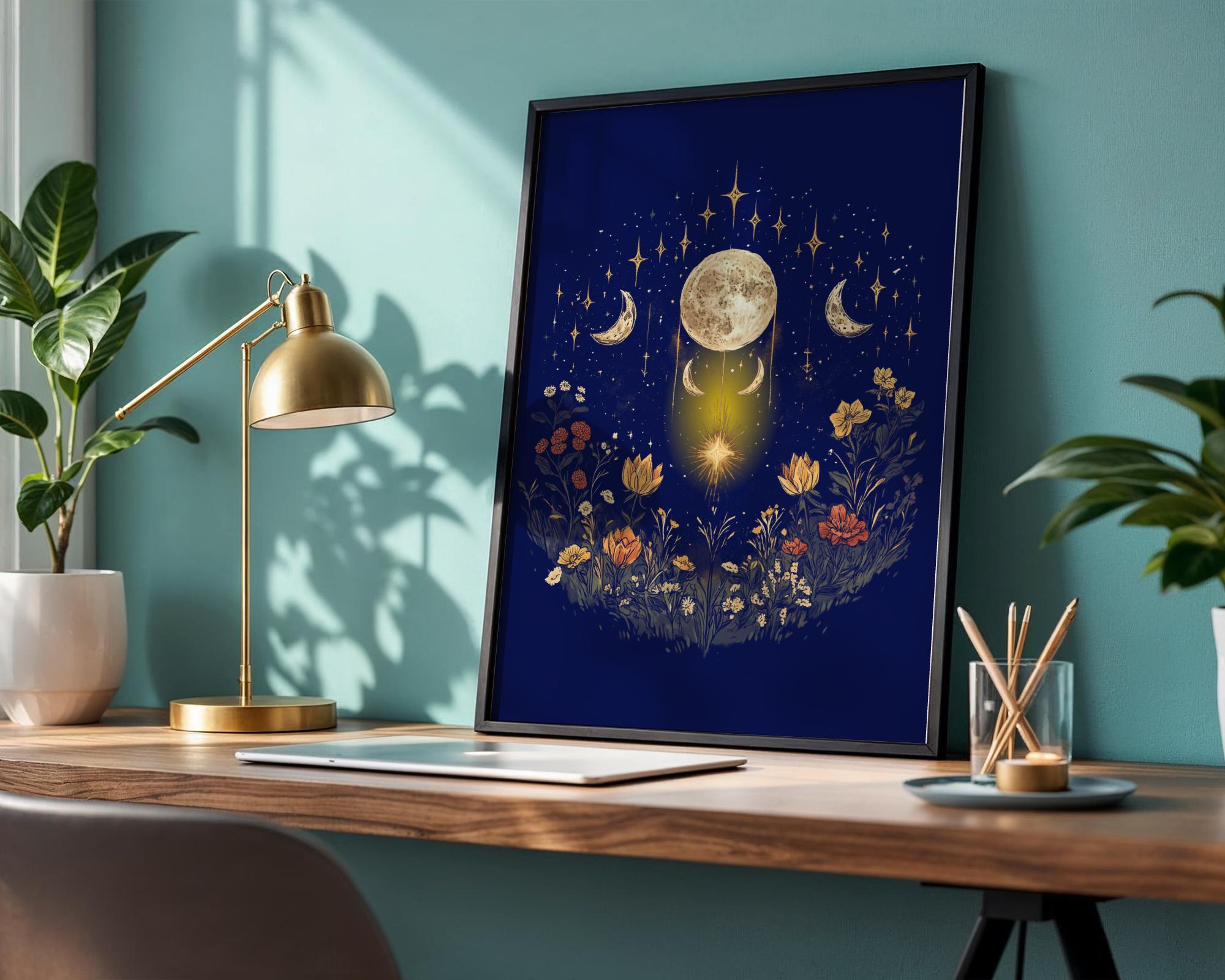 Affiche poster spirituel, poster ésotérique, art peinture, astrologie - Essences Agape 98552808