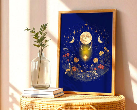 Affiche poster spirituel, poster ésotérique, art peinture, astrologie - Essences Agape 95385130