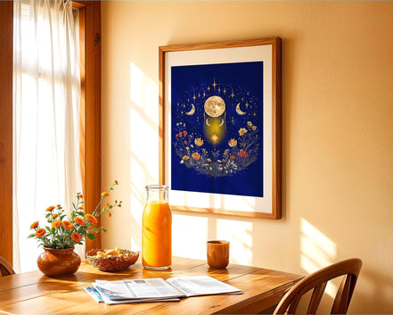 Affiche poster spirituel, poster ésotérique, art peinture, astrologie - Essences Agape 35593141