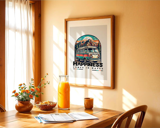 Affiche poster voyage, art van hippie, cadeau aventure, mandala - Essences Agape 34324247