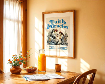 Affiche prières chrétiennes, poster spirituel, art miracle, croyance - Essences Agape 68241021
