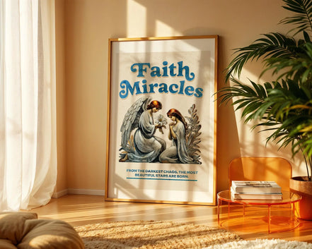 Affiche prières chrétiennes, poster spirituel, art miracle, croyance - Essences Agape 54610623