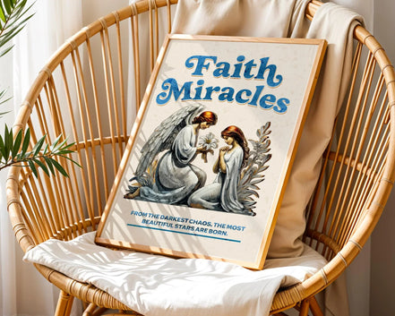 Affiche prières chrétiennes, poster spirituel, art miracle, croyance - Essences Agape 61538031