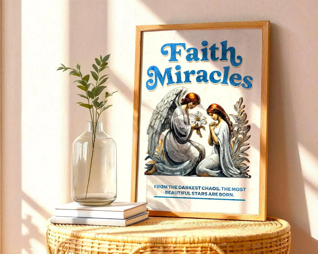 Affiche prières chrétiennes, poster spirituel, art miracle, croyance - Essences Agape 75635190