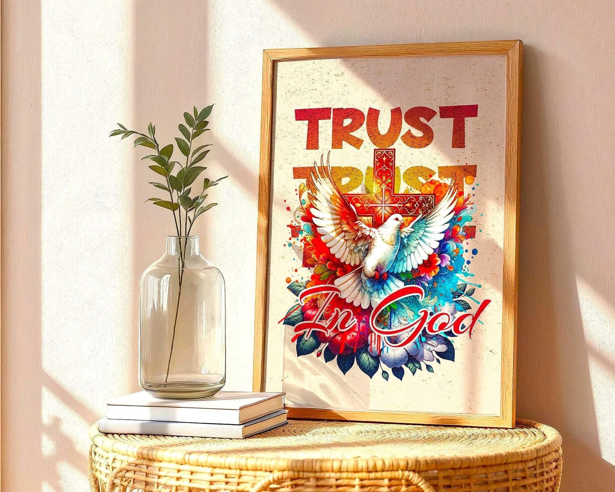 Affiche religieux chrétien, art de foi, poster divine, Dieu, louange - Essences Agape 7748820
