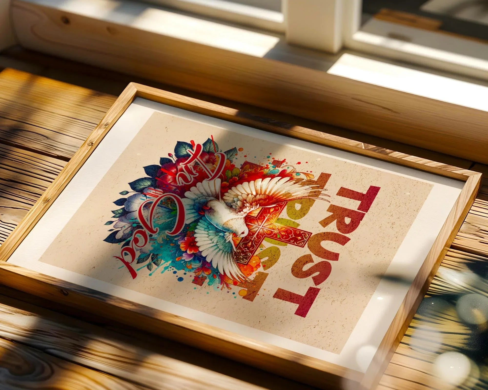 Affiche religieux chrétien, art de foi, poster divine, Dieu, louange - Essences Agape 79120911