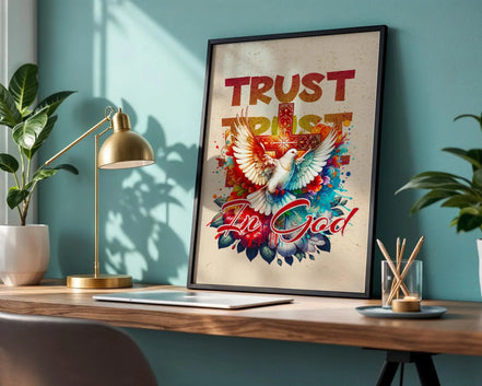 Affiche religieux chrétien, art de foi, poster divine, Dieu, louange - Essences Agape 26965128