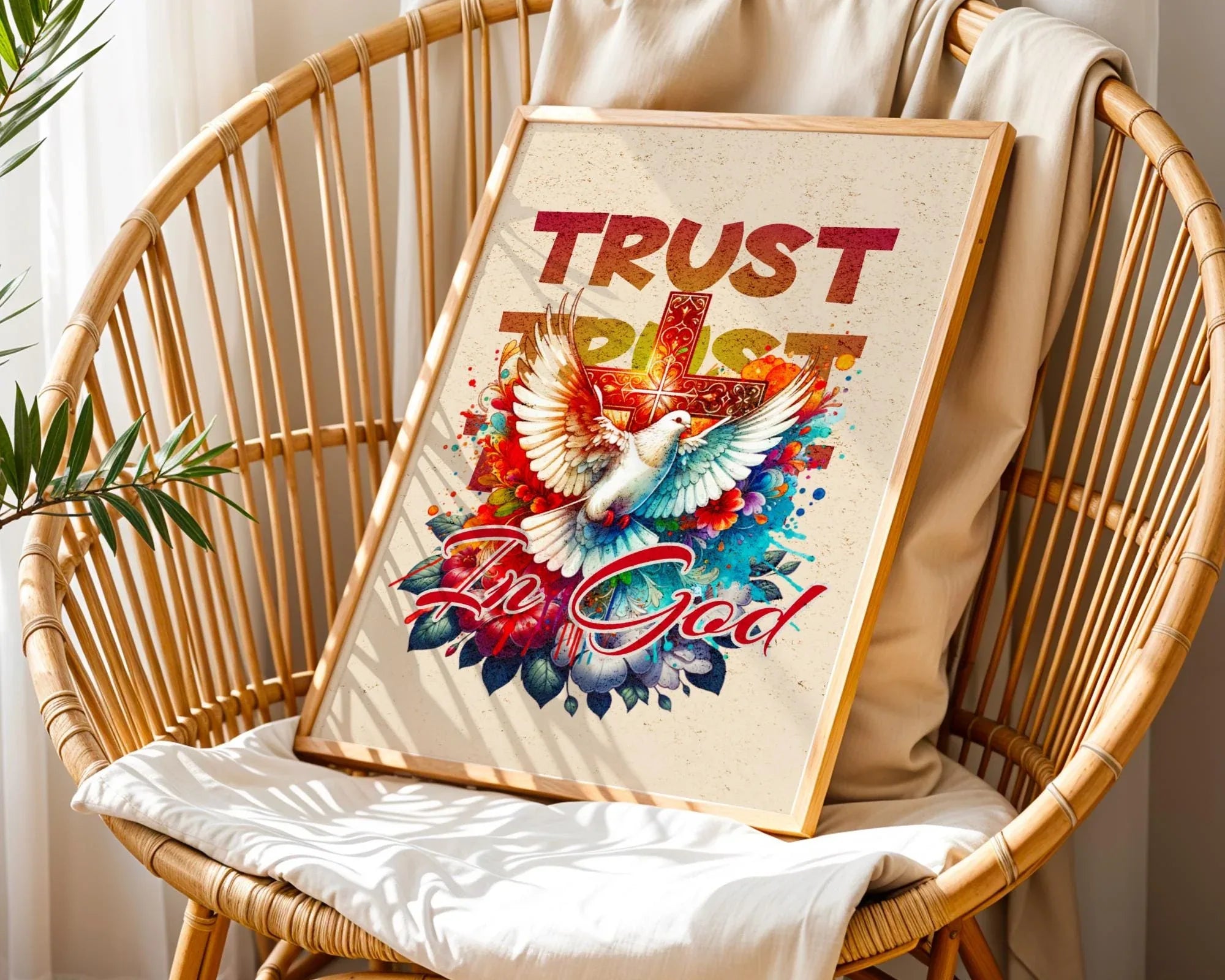 Affiche religieux chrétien, art de foi, poster divine, Dieu, louange - Essences Agape 58881596