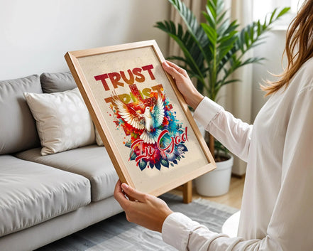 Affiche religieux chrétien, art de foi, poster divine, Dieu, louange - Essences Agape 24679198