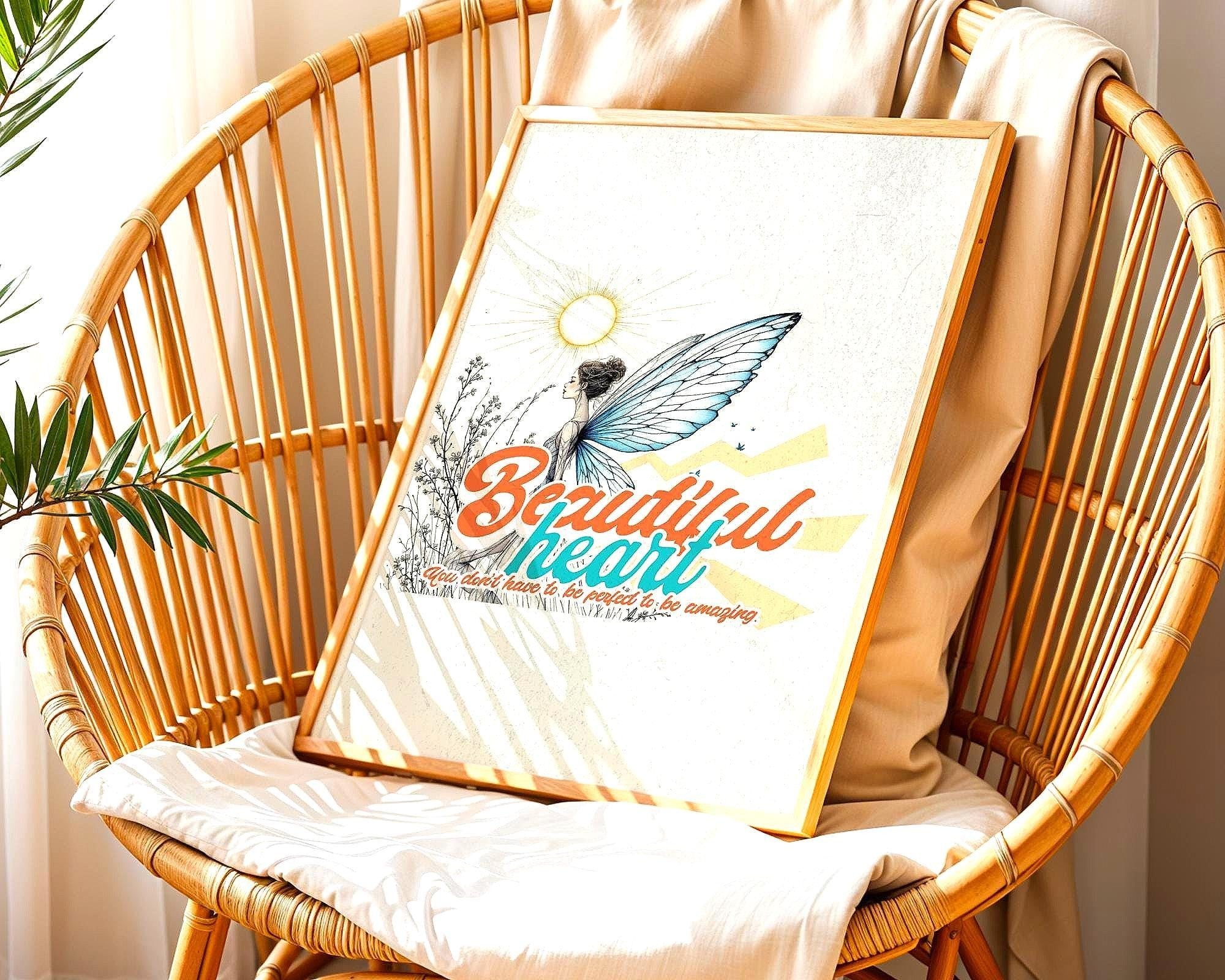 Affiche spirituel imprimable, poster positif, motivation, gratitude - Essences Agape 91057157