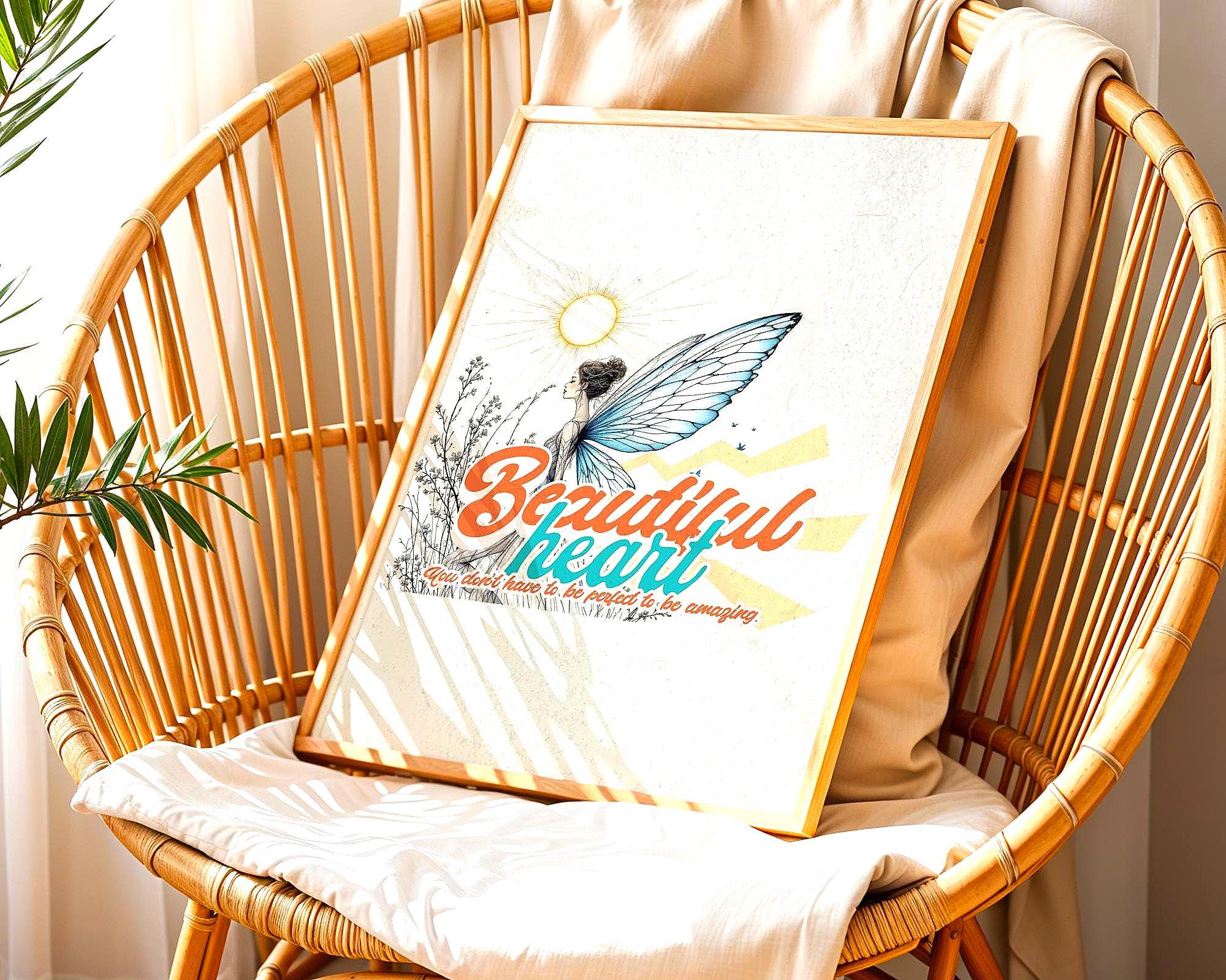 Affiche spirituel imprimable, poster positif, motivation, gratitude - Essences Agape 91057157