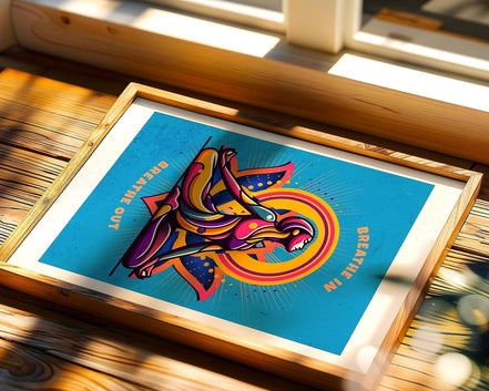 Affiche spirituel, poster méditation, art yoga imprimable, bien-être - Essences Agape 31517263