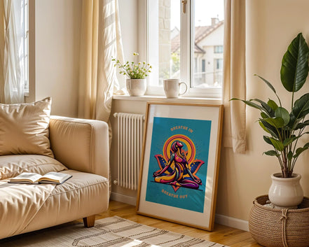 Affiche spirituel, poster méditation, art yoga imprimable, bien-être - Essences Agape 65287509