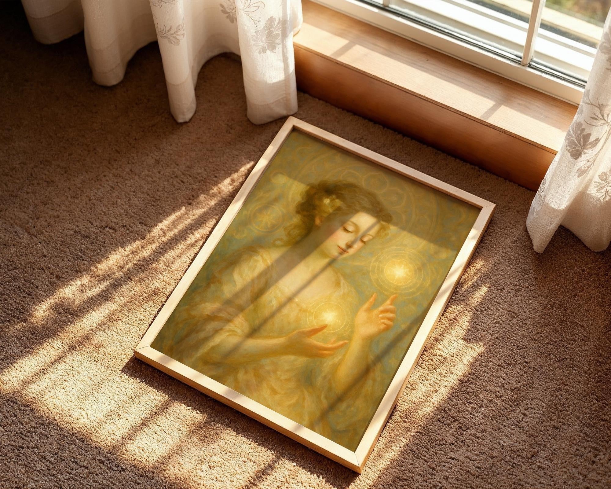 Affiche spirituelle positive magie, peinture française, psychologie - Essences Agape 97644364