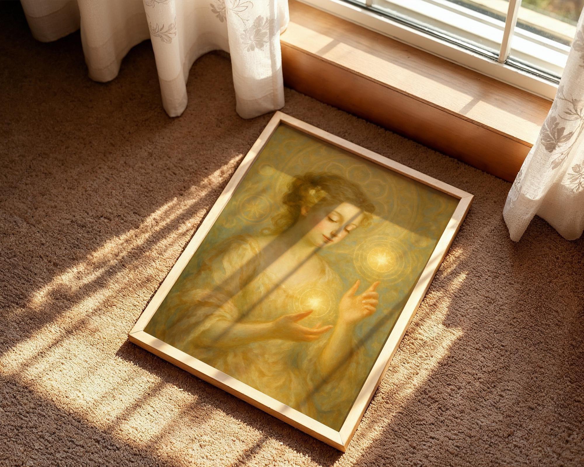 Affiche spirituelle positive magie, peinture française, psychologie - Essences Agape 97644364