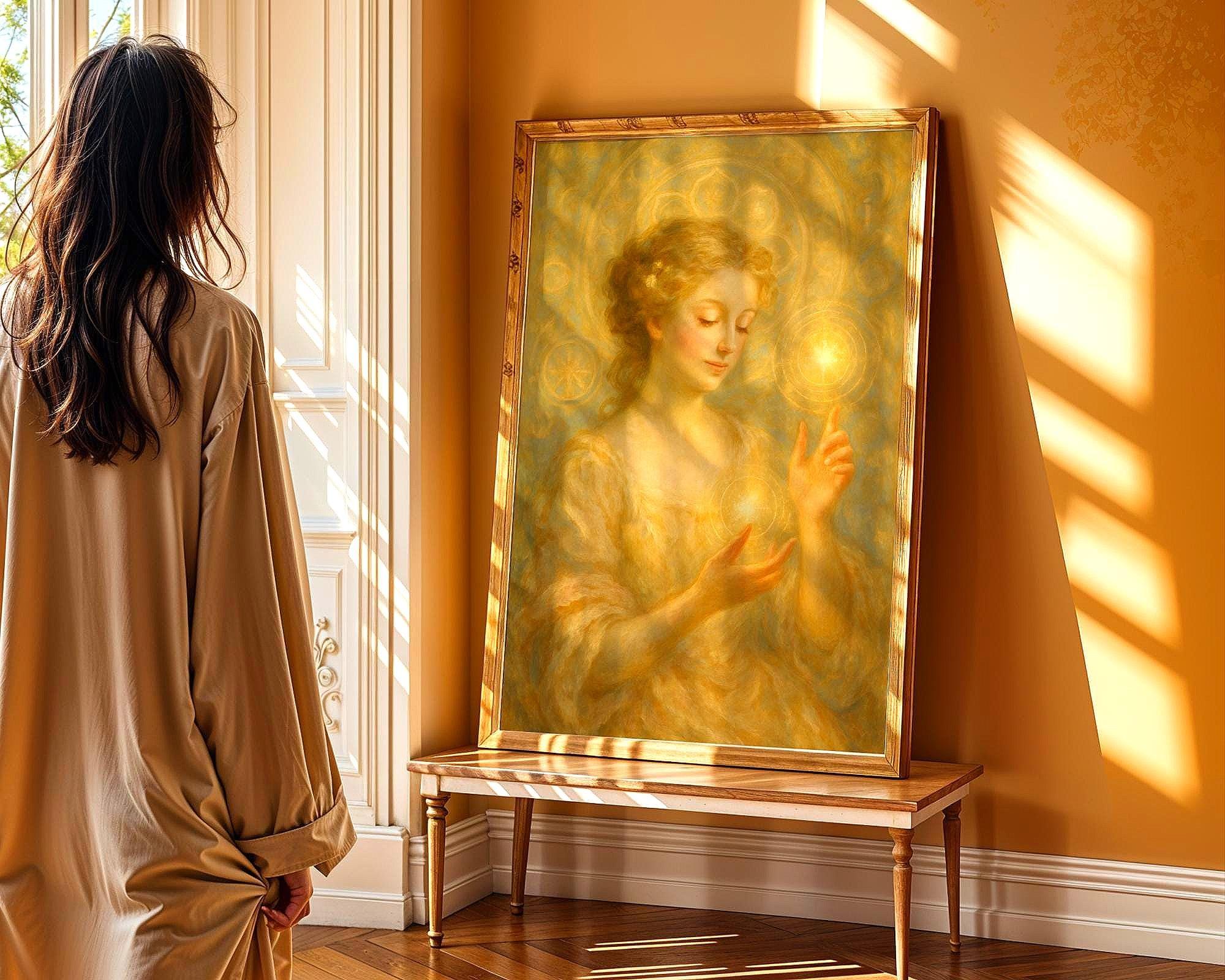 Affiche spirituelle positive magie, peinture française, psychologie - Essences Agape 96969179