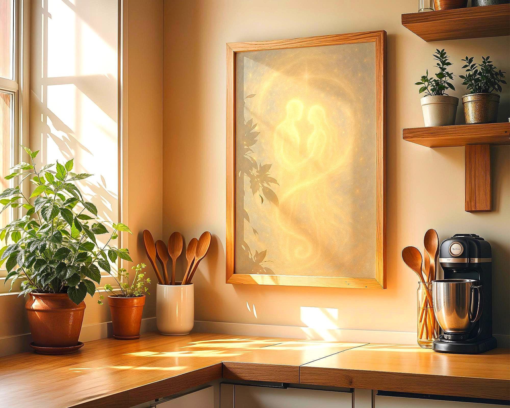 Affiche spirituelle positive, peinture française art, affirmation - Essences Agape 36535850