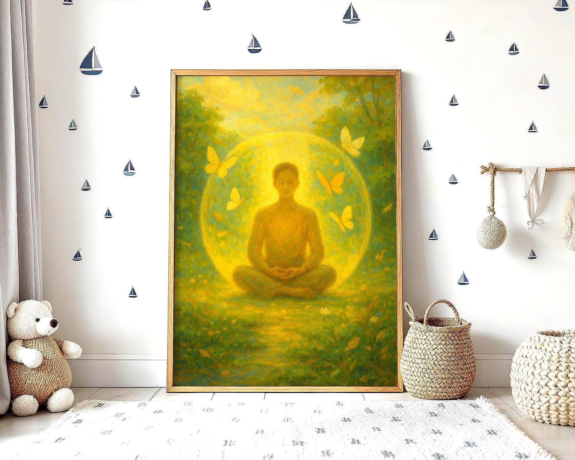 Affiche univers ésotérique, peinture française art, yoga affirmation - Essences Agape 46345224