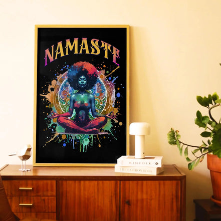 Affiche yoga Namaste, poster méditation, spirituel, positive énergie Essences Agape