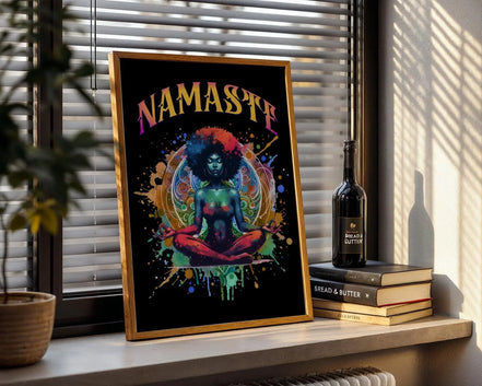 Affiche yoga Namaste, poster méditation, spirituel, positive énergie Essences Agape