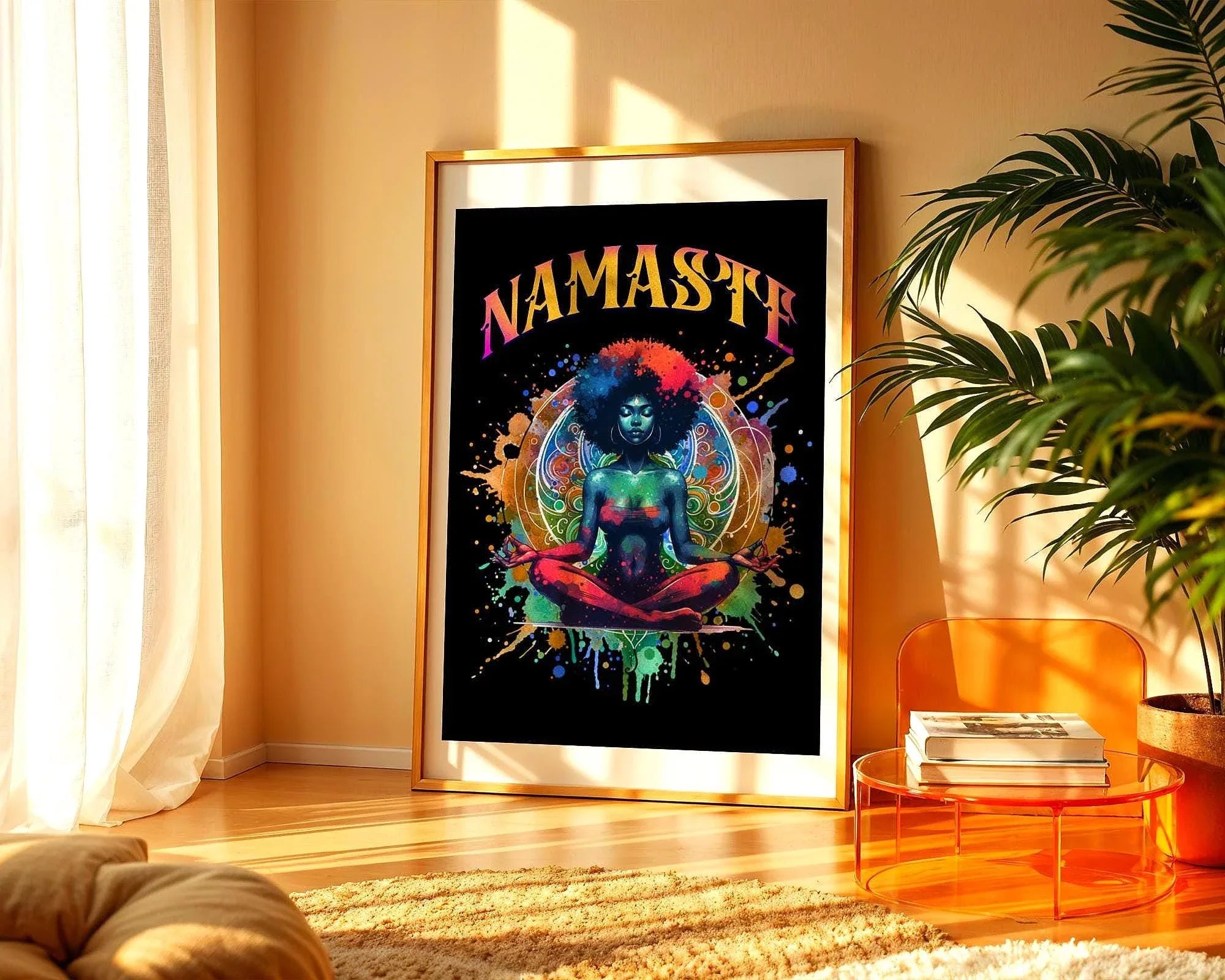 Affiche yoga Namaste, poster méditation, spirituel, positive énergie Essences Agape