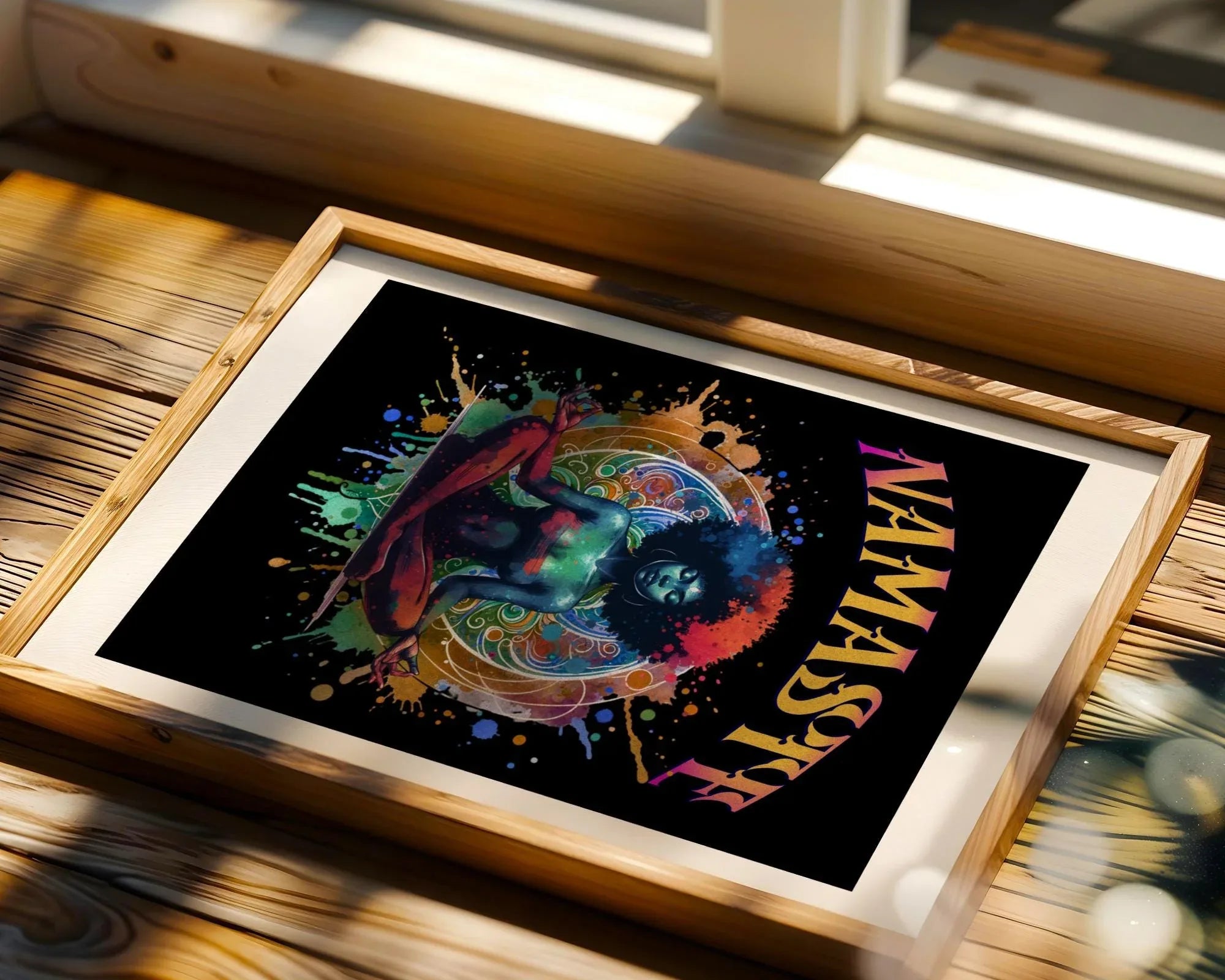 Affiche yoga Namaste, poster méditation, spirituel, positive énergie Essences Agape