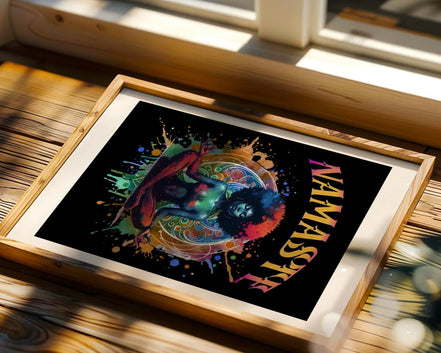 Affiche yoga Namaste, poster méditation, spirituel, positive énergie Essences Agape