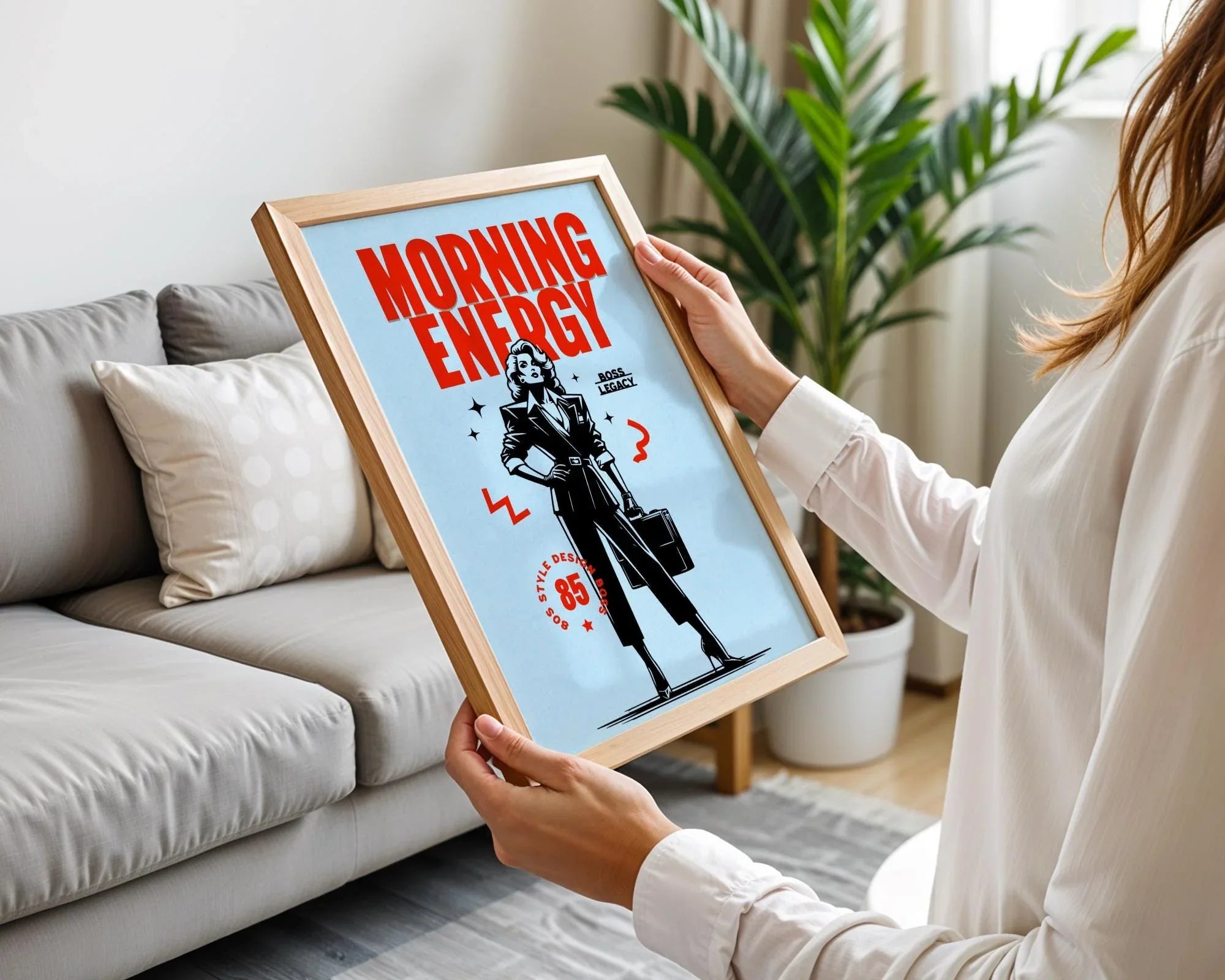 Affiche yoga matin, poster motivation, affiche spirituelle, inspiration Essences Agape