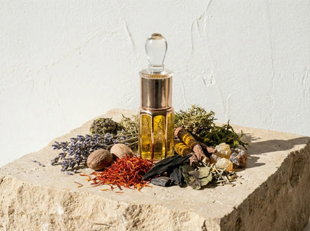Attar Oud For Grate - Safran, Lavande Noire Pure & Mystère - Essences Agape 35828900