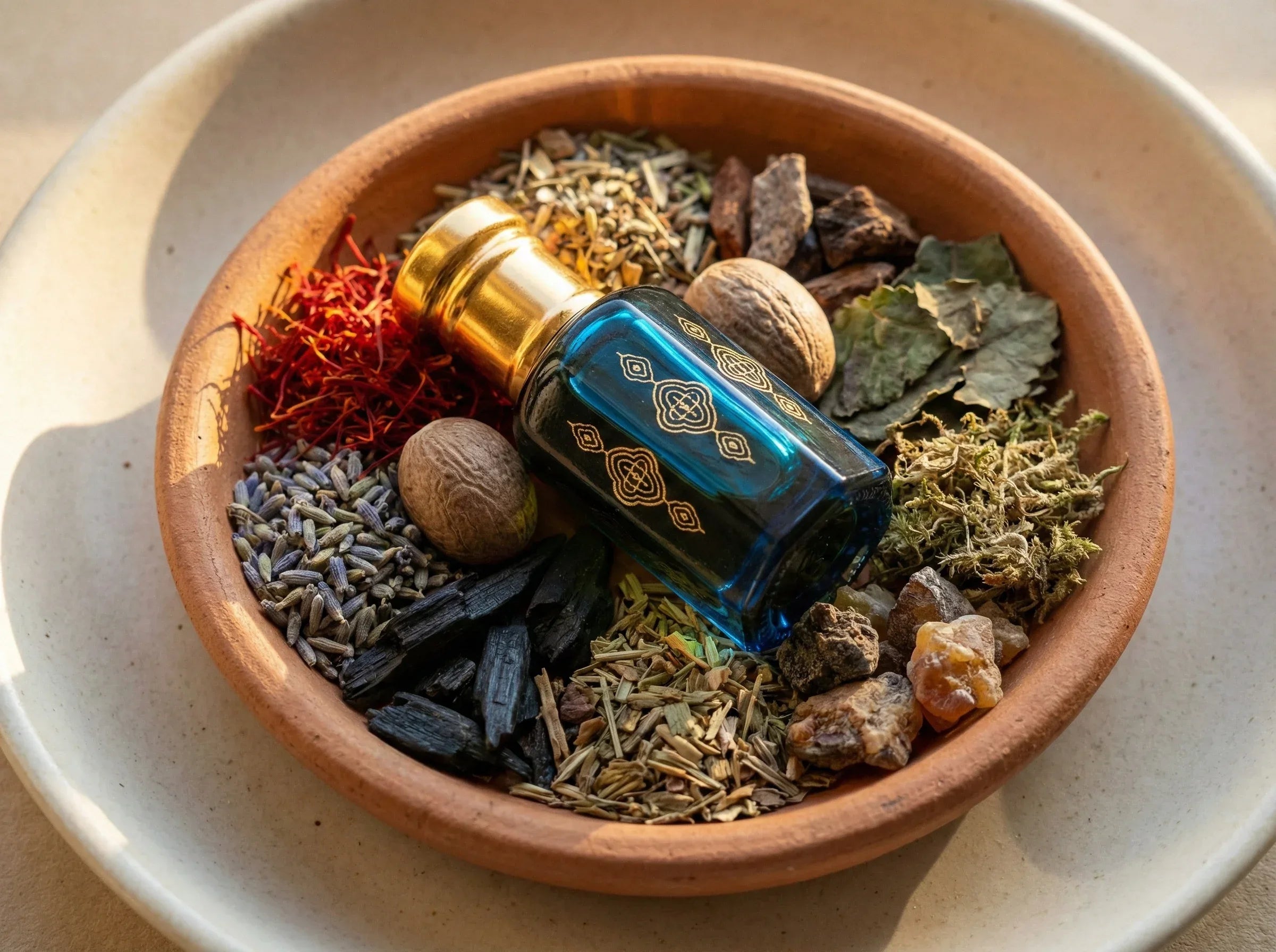 Attar Oud For Grate - Safran, Lavande Noire Pure & Mystère - Essences Agape 38480641