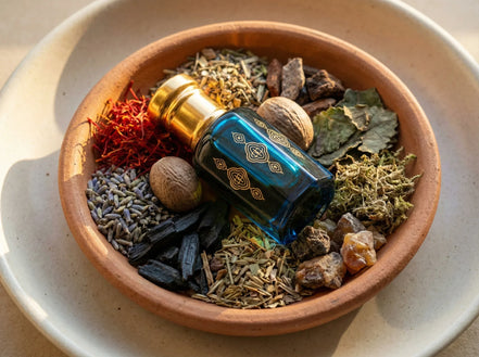 Attar Oud For Grate - Safran, Lavande Noire Pure & Mystère - Essences Agape 38480641