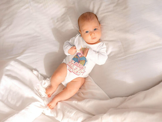 Body bébé à message custom manches longues, body bébé amour maternel - Essences Agape 23075823