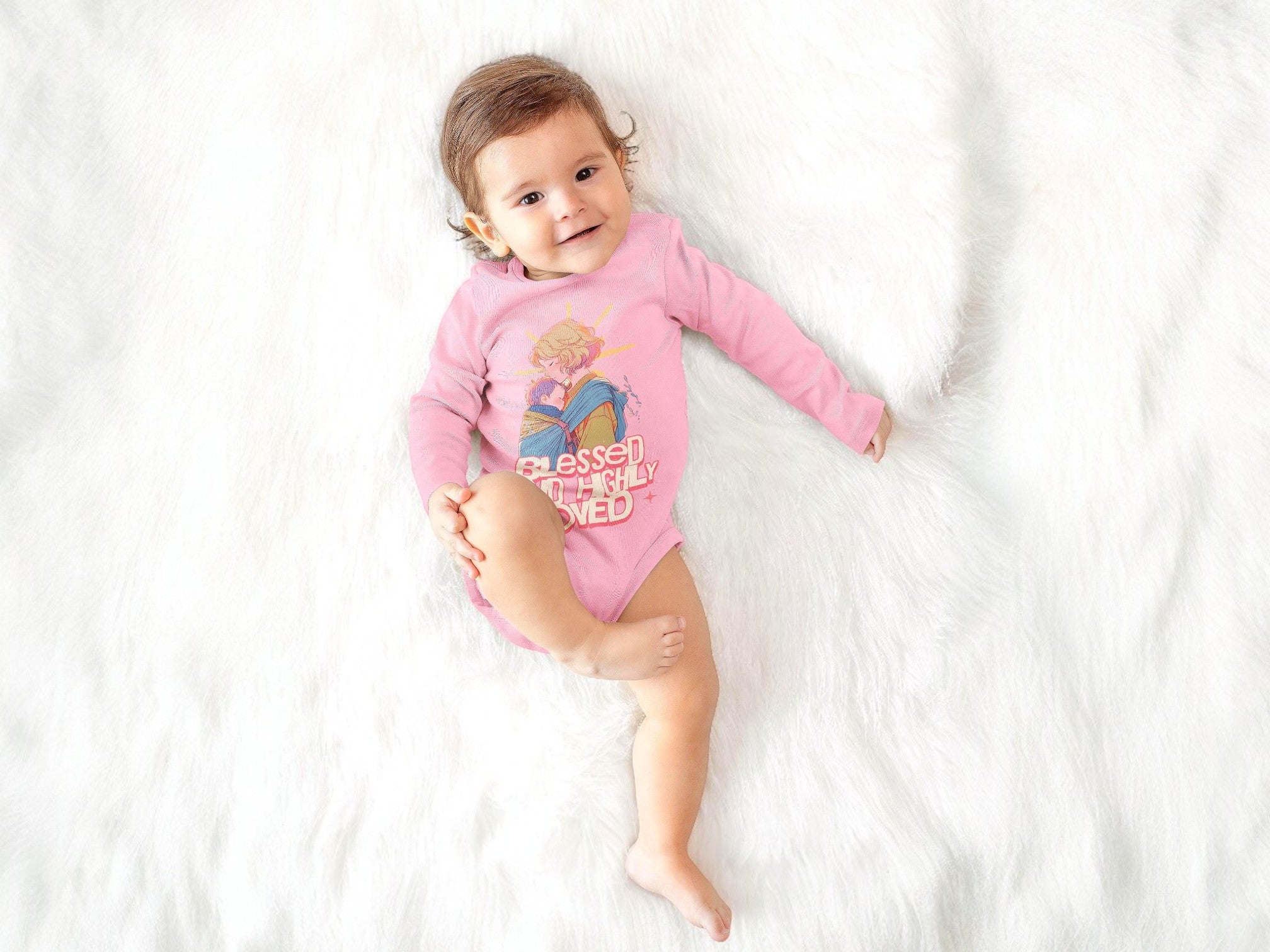 Body bébé à message custom manches longues, body bébé amour maternel - Essences Agape 29652129
