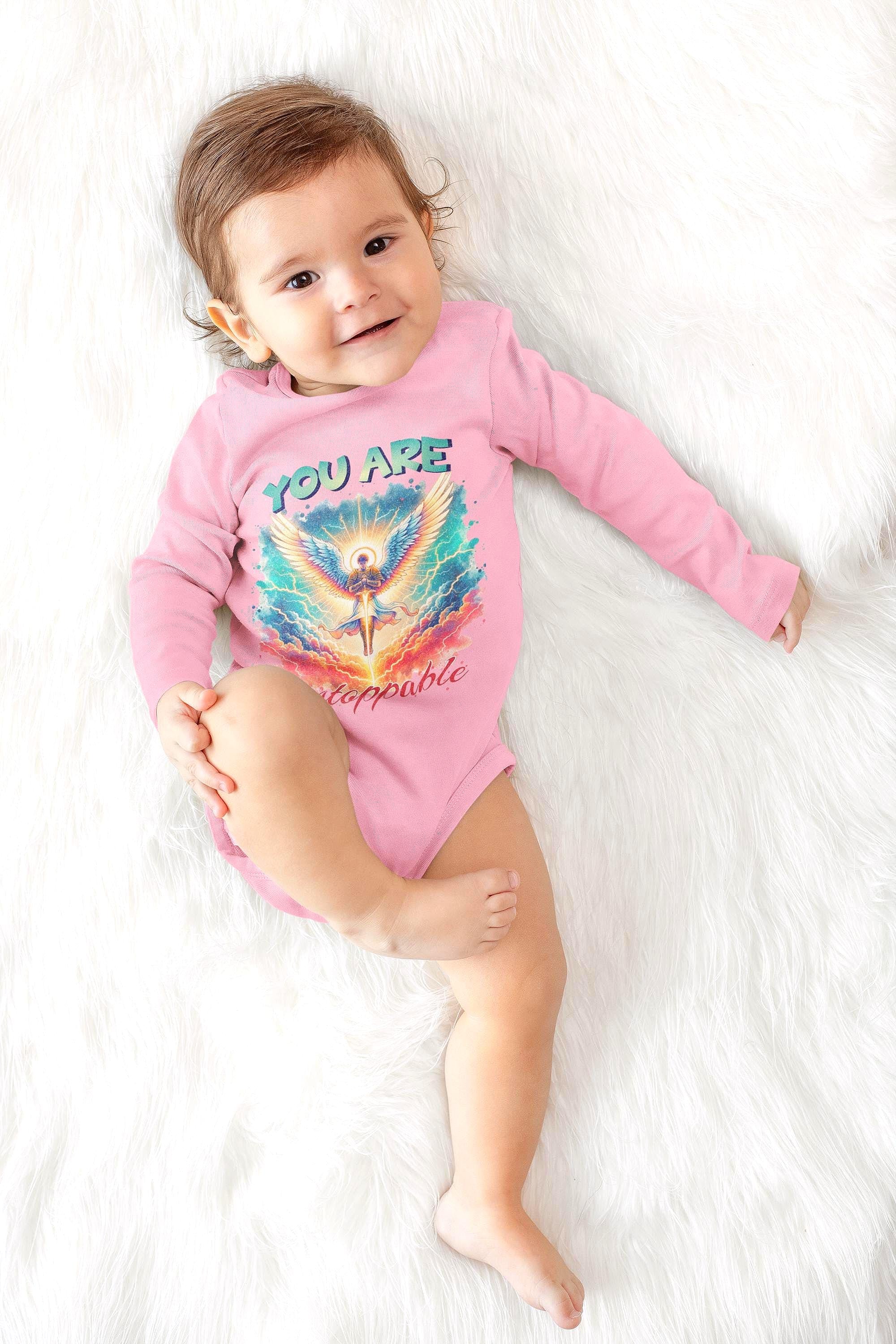 Body bébé à message custom manches longues, body bébé religieux - Essences Agape 60244721